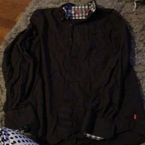 Men’s black button down
